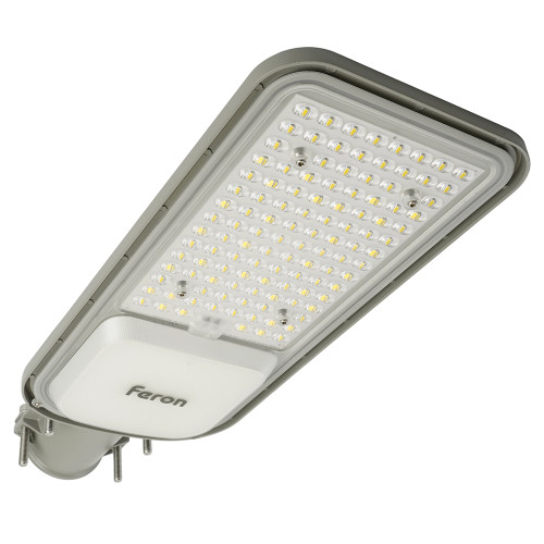 Светодиодный уличный консольный светильник Feron SP3040 100W 5000K 230V, серый Светодиодный уличный консольный светильник Feron SP3040 100W 5000K 230V, серый