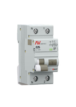 АВДТ DVA-10 1P+N 25А х-ка C 30мА тип A эл-мех. 10кА AVERES EKF