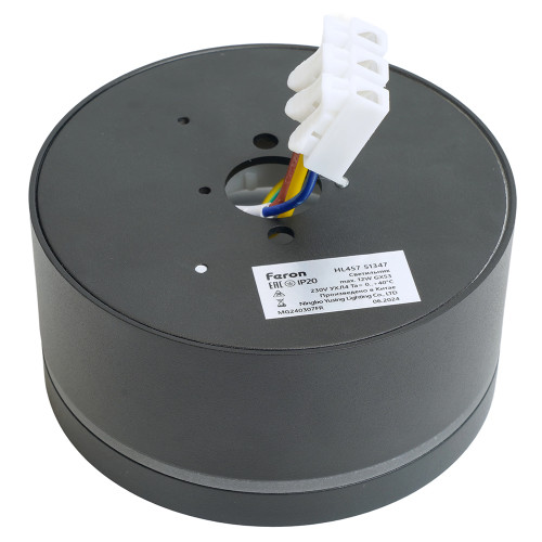 Светильник потолочный Feron HL457 12W, 230V, GX53, черный Светильник потолочный Feron HL457 12W, 230V, GX53, черный