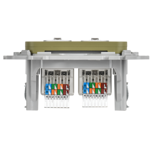 FLITE Розетка 2-местная компьютерная RJ45 категория 5Е UTP РК5е-2-0-ФлО оливковый IEK