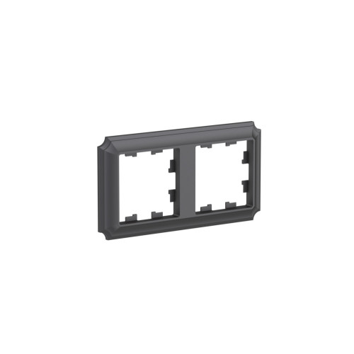 ATLASDESIGN ANTIQUE 2-постовая РАМКА, универсальная, БАЗАЛЬТ ATLASDESIGN ANTIQUE 2-постовая РАМКА, универсальная, БАЗАЛЬТ