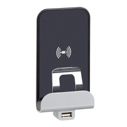 ETIKA Беспроводное зарядное устройство Qi 5В с USB A 5В белый
