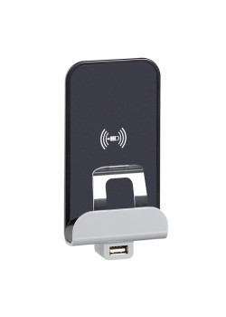 ETIKA Беспроводное зарядное устройство Qi 5В с USB A 5В слоновая кость