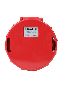 Розетка кабельная 234-63А-6h-380AC-3P+PE-IP67