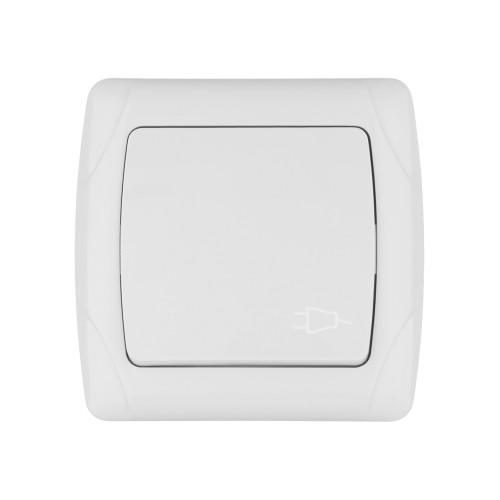 Розетка с крышкой 2П+З 16А 250В IP44 белая Розетка с крышкой 2П+З 16А 250В IP44 белая
