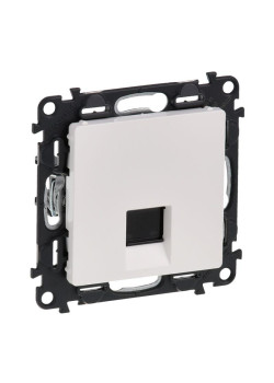 Розетка компьютерная 1-м Valena Life RJ45 кат.5E UTP с лицев. панелью механизм бел. Leg 753440