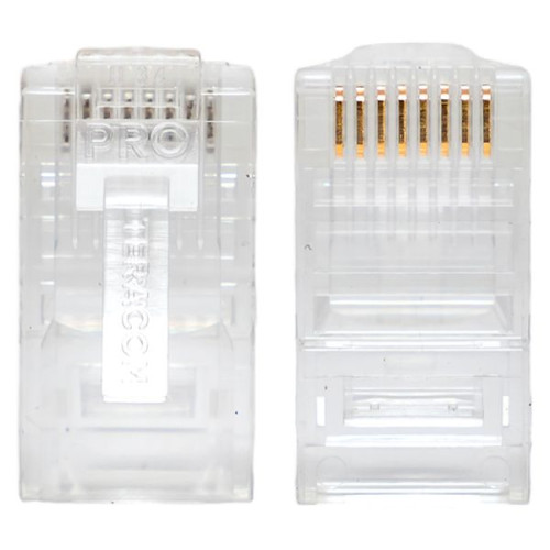 Коннектор RJ-45 TERACOM PRO неэкран. 8P8C 30мкд Cat.5E универс. (упак.10шт) Коннектор RJ-45 TERACOM PRO неэкран. 8P8C 30мкд Cat.5E универс. (упак.10шт)
