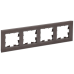 BRITE Рамка 4 -местная РУ-4-2-БрТБ стекло темная бронза IEK BRITE Рамка 4 -местная РУ-4-2-БрТБ стекло темная бронза IEK