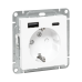 Механизм роз. с USB-A+С - 2шт, 16А, с з., со шт., бел. Эпика EKF Механизм роз. с USB-A+С - 2шт, 16А, с з., со шт., бел. Эпика EKF