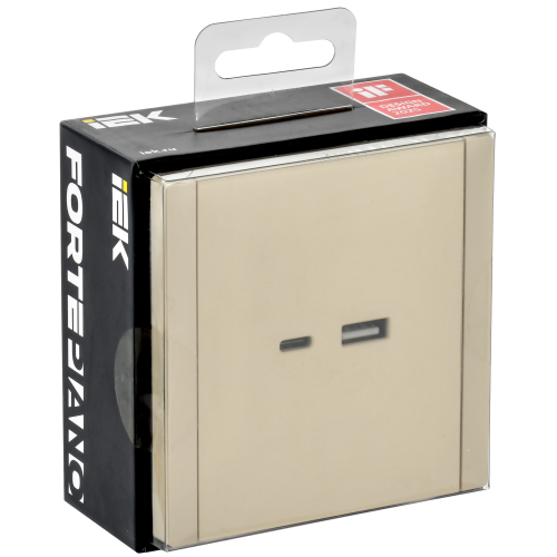 FORTE&PIANO Розетка USB A+C 3,1А FP450 ваниль IEK FORTE&PIANO Розетка USB A+C 3,1А FP450 ваниль IEK