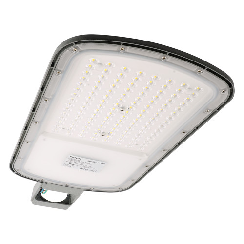 Светодиодный уличный консольный светильник Feron SP3070 80W 5000K AC90-300V, серый Светодиодный уличный консольный светильник Feron SP3070 80W 5000K AC90-300V, серый