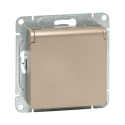 Механизм роз., 16А, IP44, с.з., с.ш., c крышкой, шамп., Эпика EKF