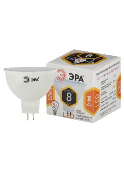 Лампа светодиодная STD LED MR16-8W-827-GU5.3 GU5.3 8Вт софит тепл. бел. Эра Б0057002