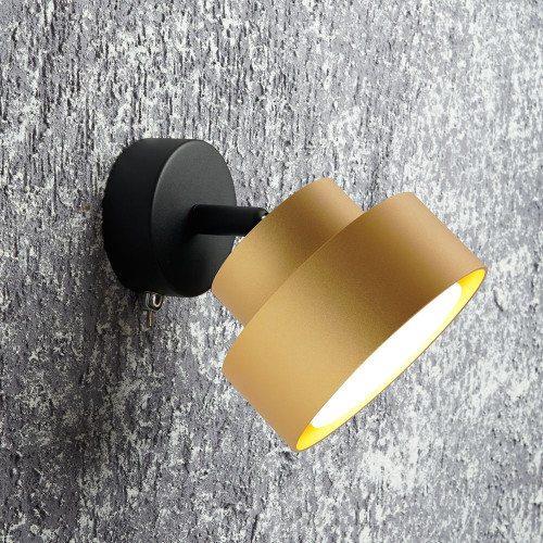 Светильник настенный HL3670 AURA 12W, 230V, GX53, золото Светильник настенный HL3670 AURA 12W, 230V, GX53, золото