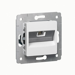 Cariva DIY Розетка RJ11 - 1 вход, белая
