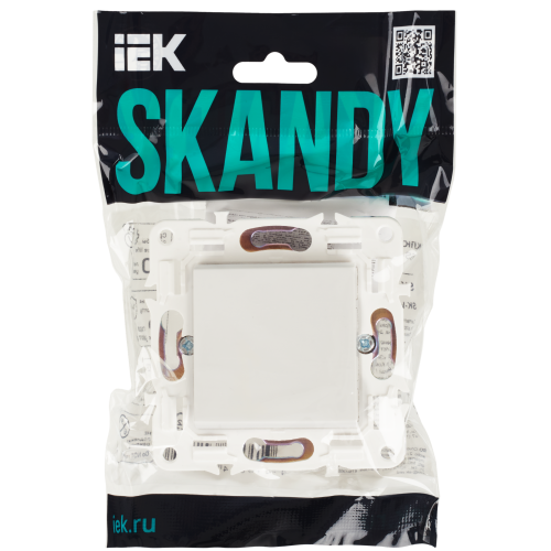 SKANDY Выключатель 1-клавишный перекрестный 10А SK-V03W арктический белый IEK SKANDY Выключатель 1-клавишный перекрестный 10А SK-V03W арктический белый IEK