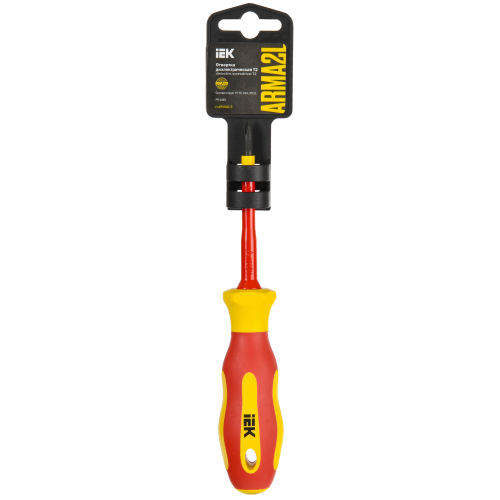 ARMATOOL Отвертка диэлектрическая PH1х80 Т2 IEK ARMATOOL Отвертка диэлектрическая PH1х80 Т2 IEK