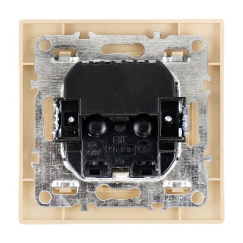 Минск Розетка 1-мест. СП с/з 16А беж. с защ. штор. с 2 USB 2,1А EKF Минск Розетка 1-мест. СП с/з 16А беж. с защ. штор. с 2 USB 2,1А EKF