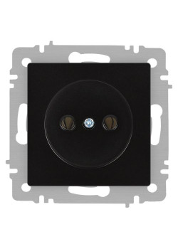Розетка Accent 6-201-05 2P 16А-250В IP20 СУ антрацит Intro Б0063665