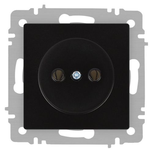 Розетка Accent 6-201-05 2P 16А-250В IP20 СУ антрацит Intro Б0063665