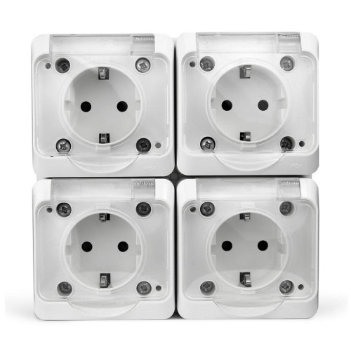 Розетка 4-м ОП Nix 16А IP54 250В с заземл. с прозр. крышкой бел. TOKOV ELECTRIC TKE-NX-R4Z-C01T-IP54 Розетка 4-м ОП Nix 16А IP54 250В с заземл. с прозр. крышкой бел. TOKOV ELECTRIC TKE-NX-R4Z-C01T-IP54
