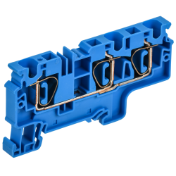 ARMAFIX Клемма пружинная CX6-3 BU 6мм2 трехконтактная синяя IEK