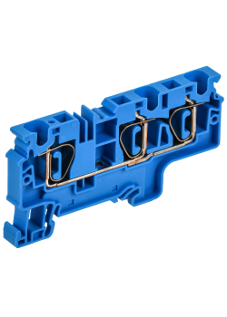 ARMAFIX Клемма пружинная CX6-3 BU 6мм2 трехконтактная синяя IEK