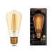 Лампа светодиодная филаментная Black Filament 8Вт ST64 золотая 2400К тепл. бел. E27 740лм GAUSS 157802008 Лампа светодиодная филаментная Black Filament 8Вт ST64 золотая 2400К тепл. бел. E27 740лм GAUSS 157802008