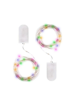 Гирлянда DC-G05-20MS2 20LED RGB 2xCR2032и(в компл.) (уп.2шт) ФАZА 5047990