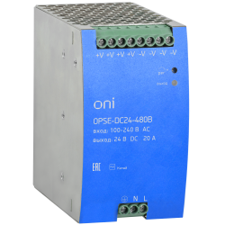 Блок питания OPSE с расширенными характеристиками 220В AC/24В DC 20А 480Вт ONI