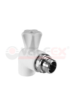 Кран шаровой для радиатора угловой 20х1/2дюйм (60/10) VALFEX 10148020