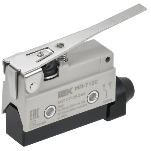 Микропереключатель концевой МП-7120 рычаг IP40 IEK