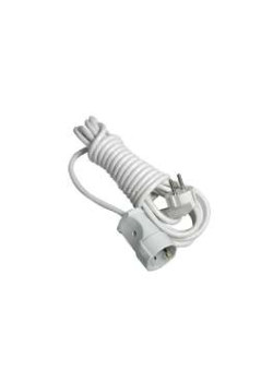 Удлинитель-шнур 1х3м без заземл. 10А IP20 Makel 10007
