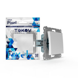 Переключатель 1-кл. СП Pixel IP44 механизм бел. TOKOV ELECTRIC TKE-PX-P1-C01-IP44