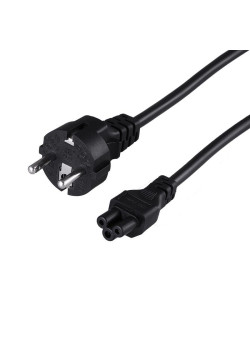Шнур сетевой Евро 3х0.75кв.мм 1.8м (PVC) (с заземлением) (ноутбук) Rexant 11-1151
