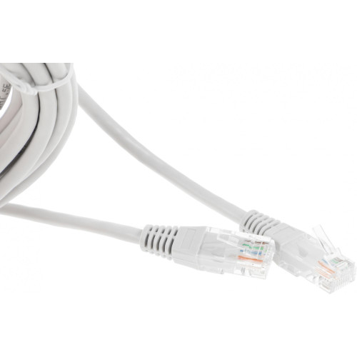 Патч-корд Lanmaster TWT-45-45-5.0-GY UTP RJ-45 вил.-вилка RJ-45 кат.5E 5м серый ПВХ (уп.:1шт)