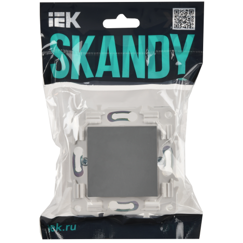 SKANDY Заглушка с суппортом SK-C01Gr серый IEK SKANDY Заглушка с суппортом SK-C01Gr серый IEK