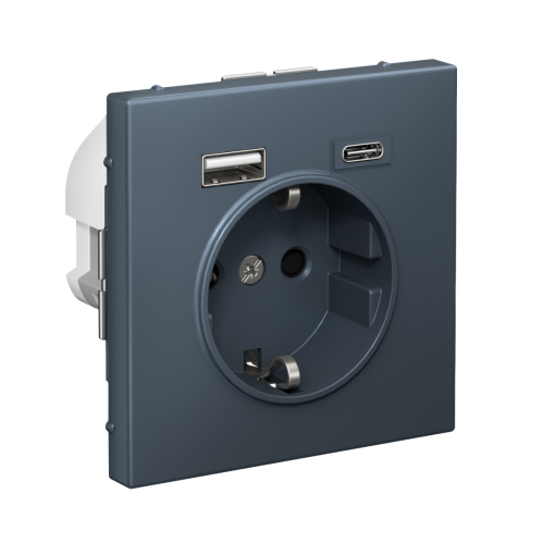 ARTGALLERY РОЗЕТКА 16А с 2 USB A+C, 5В/2,4А/3,0А, 2х5В/1,5А, механизм, ГРИФЕЛЬ ARTGALLERY РОЗЕТКА 16А с 2 USB A+C, 5В/2,4А/3,0А, 2х5В/1,5А, механизм, ГРИФЕЛЬ