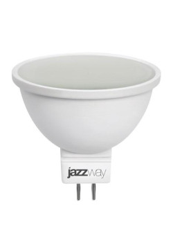 Лампа светодиодная PLED-ECO 5Вт JCDR MR16 4000К нейтр. бел. GU5.3 400лм 220-240В JazzWay 1037107A