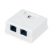 Розетка компьютерная 2-м ОП WS-8P8C-Cat.5e-2 RJ45 кат.5E Dual IDC Cabeus 7247c Розетка компьютерная 2-м ОП WS-8P8C-Cat.5e-2 RJ45 кат.5E Dual IDC Cabeus 7247c