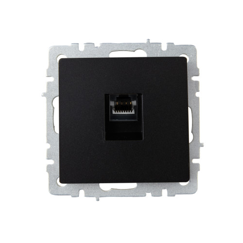 BRITE Розетка компьютерная RJ45 кат.6 РК11-БрЧ черный IEK BRITE Розетка компьютерная RJ45 кат.6 РК11-БрЧ черный IEK