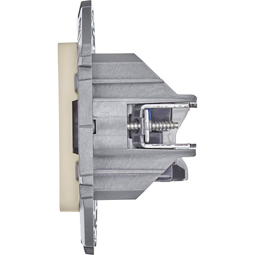 INSPIRIA Розетка компьютерная двойная RJ45 категория 6 UTP слоновая кость