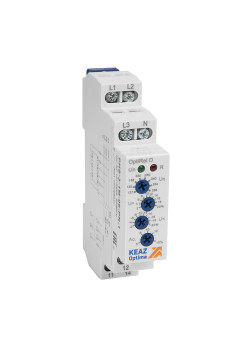 Реле контроля фаз OptiRel D PHS-3-1M-06-PN-2 повышенного/пониженного настр асимметрии 3Ф+N 2CО