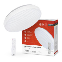 Светильник светодиодный COMFORT MIRAGE 75Вт 230В 3000-6500К 6000лм 500х70мм с пультом ДУ IN HOME 4690612035130