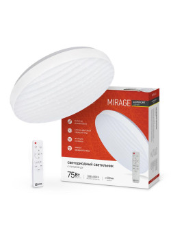 Светильник светодиодный COMFORT MIRAGE 75Вт 230В 3000-6500К 6000лм 500х70мм с пультом ДУ IN HOME 4690612035130