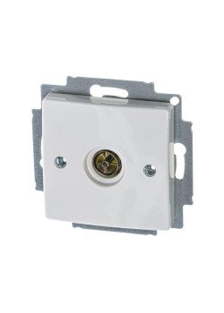 Розетка телевизионная одиночная TV Basic механизм альп. бел. ABB 2CKA001724A4276