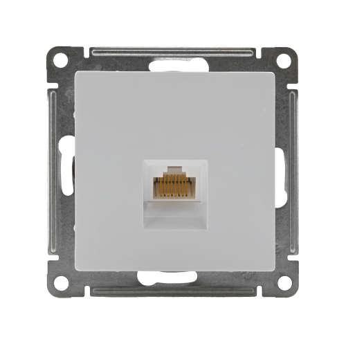 ATLASDESIGN РОЗЕТКА компьютерная RJ45 кат. 5e, механизм, БЕЛЫЙ