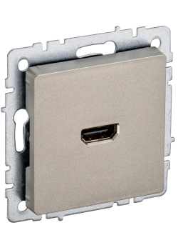 BRITE Розетка HDMI РHDMI-0-БрШ шампань IEK