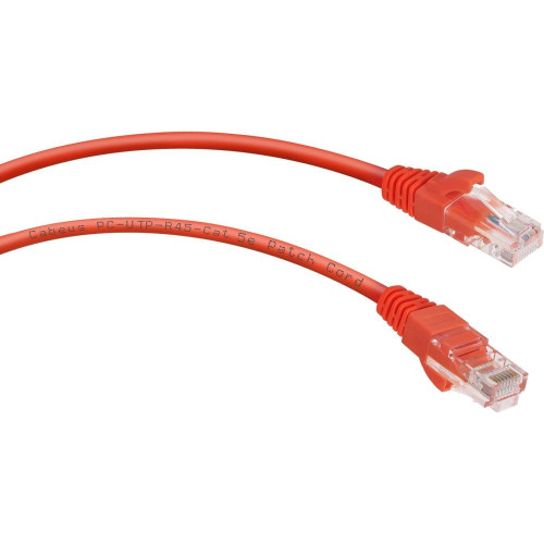 Патч-корд Cabeus PC-UTP-RJ45-CAT.5E-0.3M-RD U/UTP RJ-45 вил.-вилка RJ-45 кат.5E 0.3м красный ПВХ Патч-корд Cabeus PC-UTP-RJ45-CAT.5E-0.3M-RD U/UTP RJ-45 вил.-вилка RJ-45 кат.5E 0.3м красный ПВХ