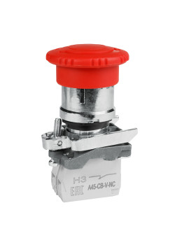 Кнопка ав ост возв пов OptiSignal D22 C4-ESTR-11 металл 1НО+1НЗ XB4BS8445